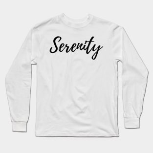 Serenity - Word of the Year List Long Sleeve T-Shirt